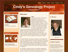 Tablet Screenshot of hoosierdaddygenealogy.com